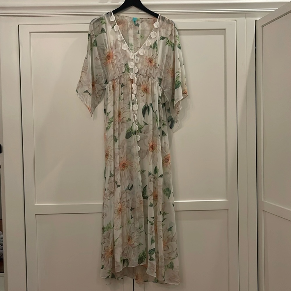Anthropologie x Farm Floral Hippie Maxi Dress